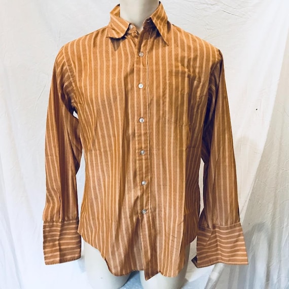 Vintage University Shop Mens Button Down Cotton Polyester Blend