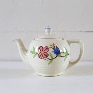 Floral teapot | Hand painted teapot | Vintage teapot at Kate's Vintage Market