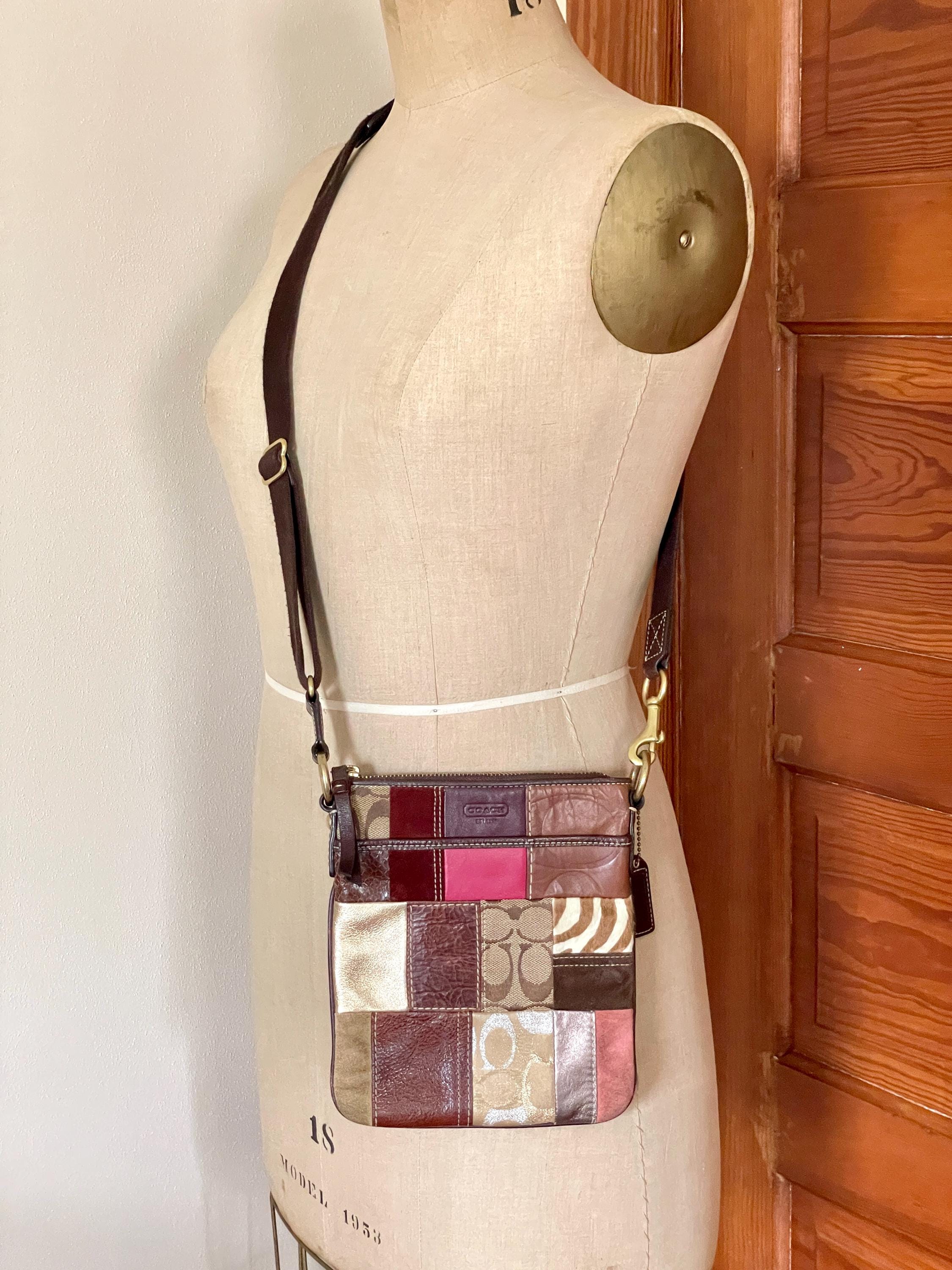 Coach Patchwork Pink Bags | Vintage Coach Cross Body Purse