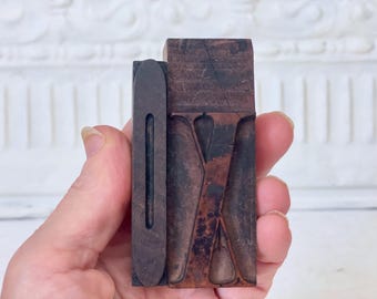 Antique Letterpress Blocks: OX Hugs & Kisses Wood Type Set