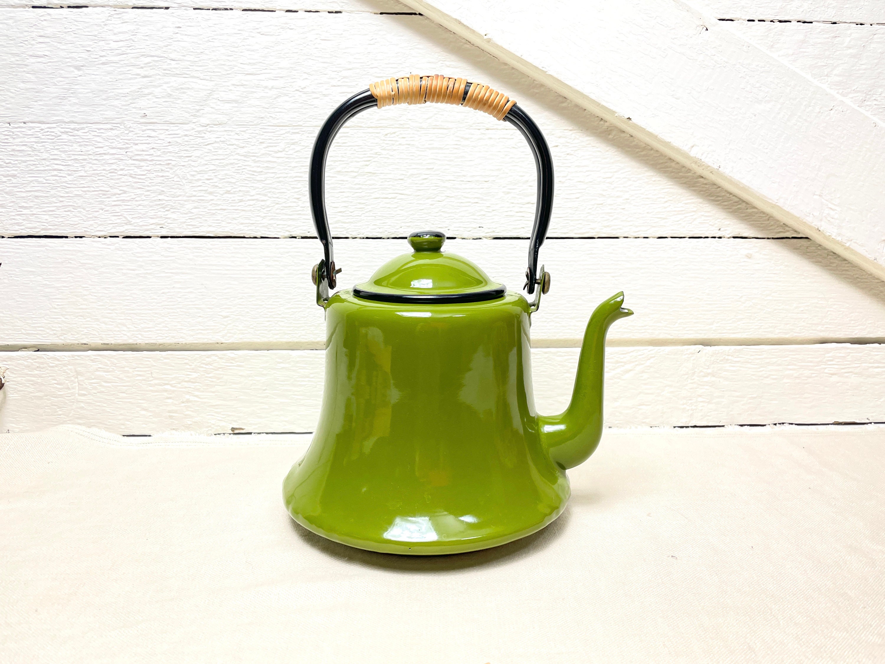 Olive Whistling Tea Kettle