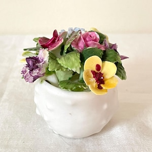 Royal Adderley Floral, Shell With Flowers | Flowers with shell, bone china by Royal Doulton figurine