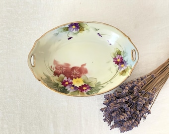 Jabonera con diseño floral japonés/plato de cerámica para joyería europea