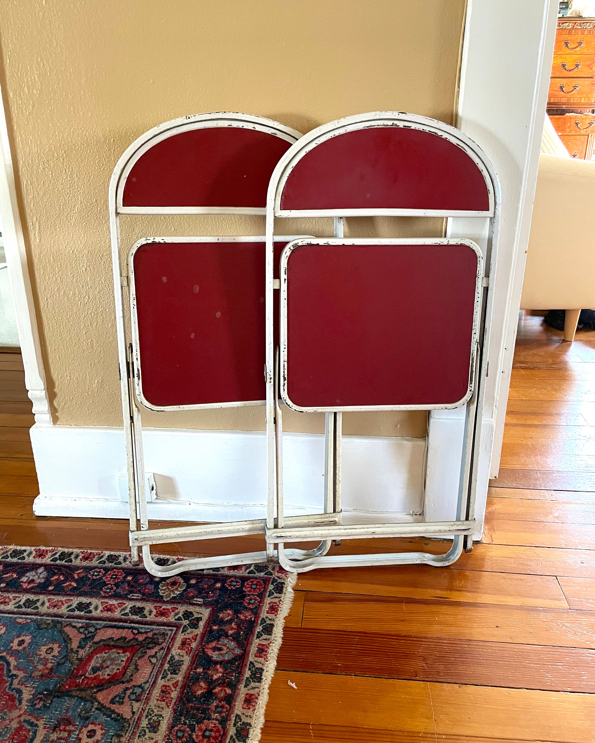 椅子 vintage folding chair Pair of Vintage Folding Chair Space Age Mid Century Design