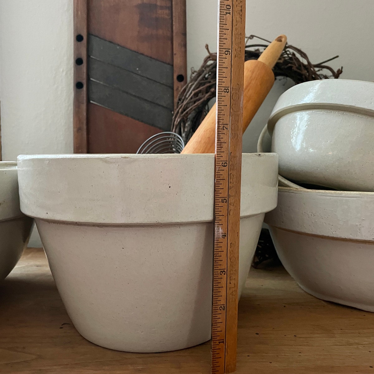 Antique Stoneware Bowl 6.5 Inches Tall Vintage Salt Glazed - Etsy
