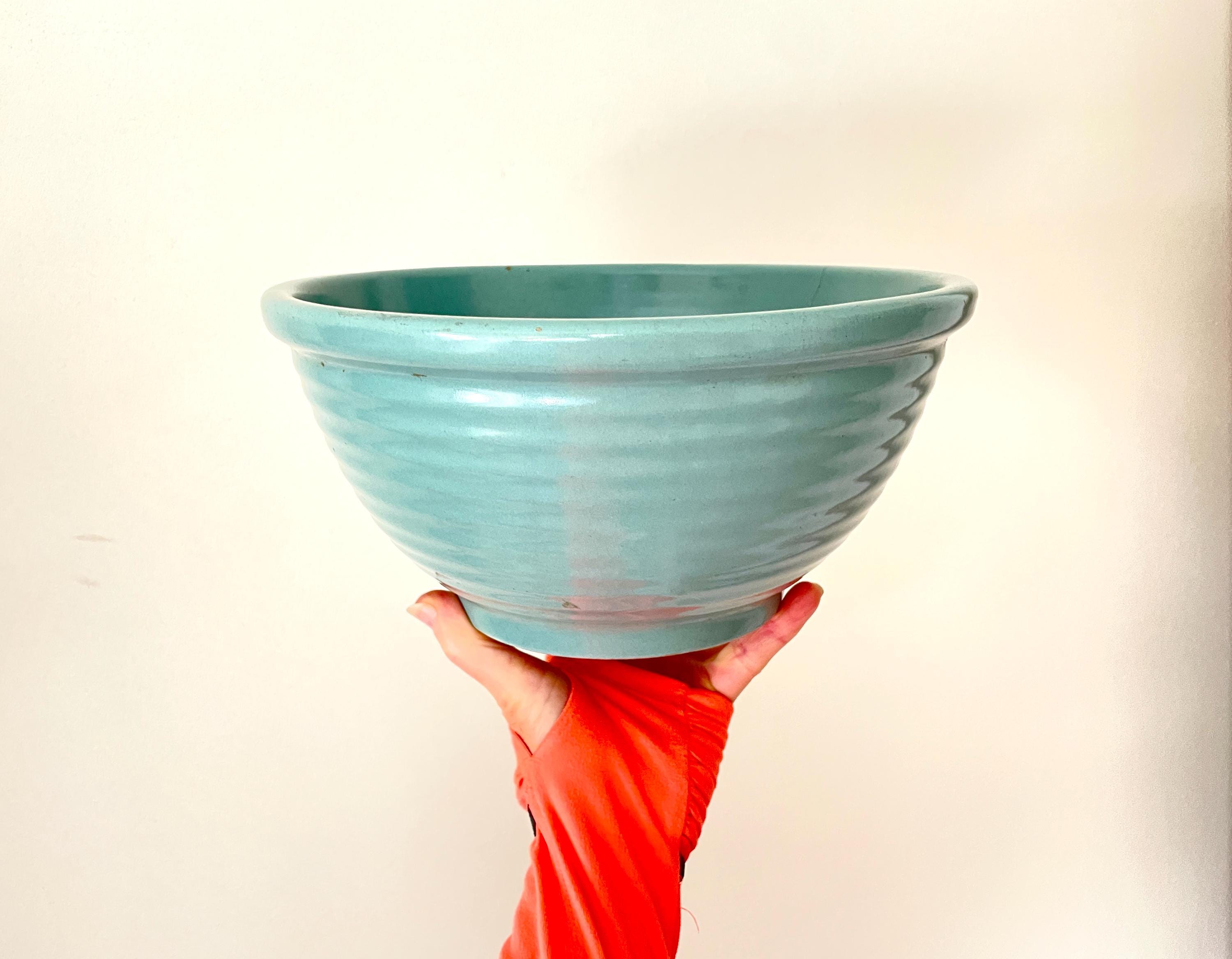 Bauer Blue Mixing Bowl - Etsy