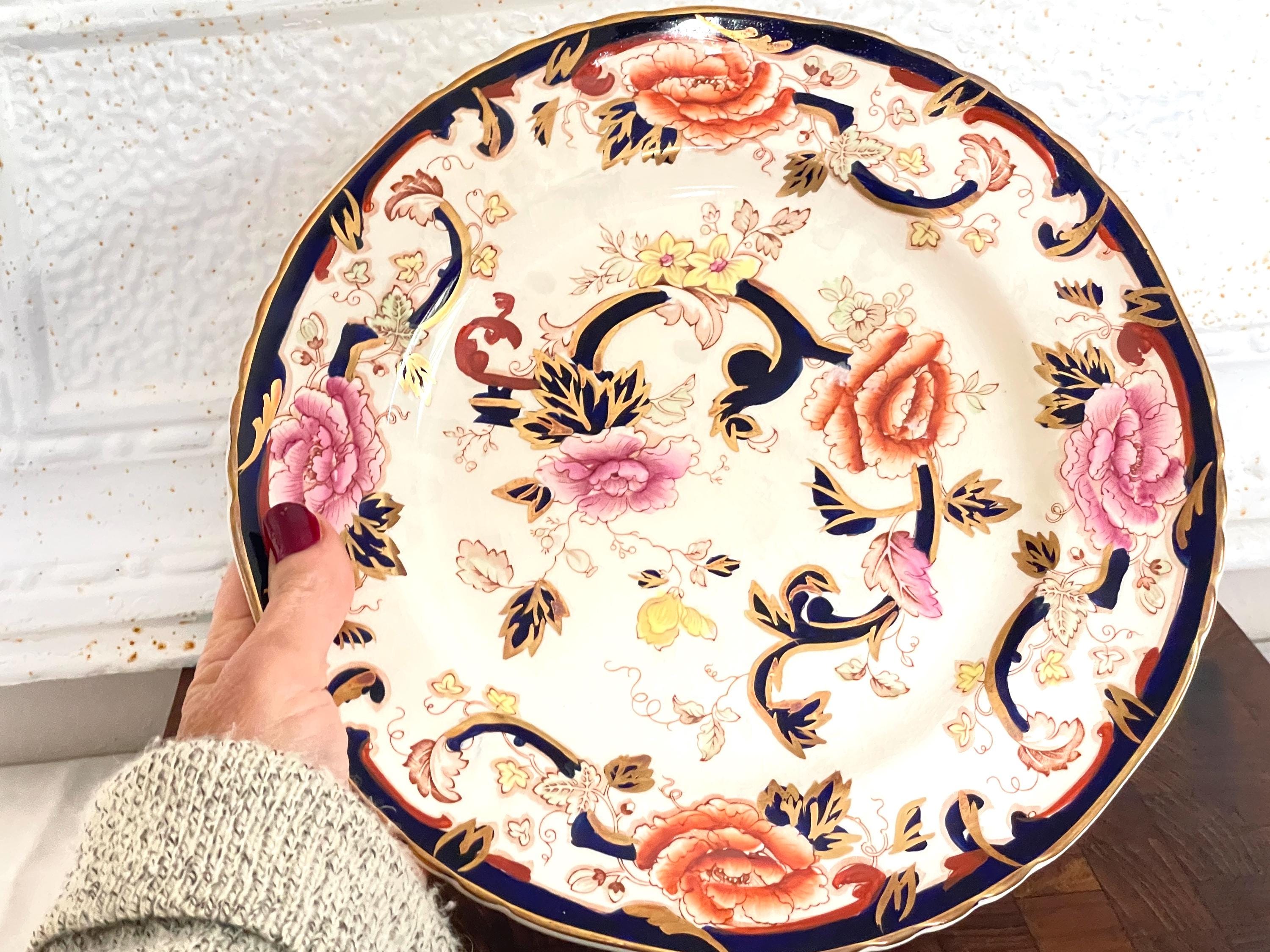 【美品】Mason's メイソンズ　Mandalay マンダレイ　オーバル大皿 Masons Mandalay Dinner Plates - Etsy