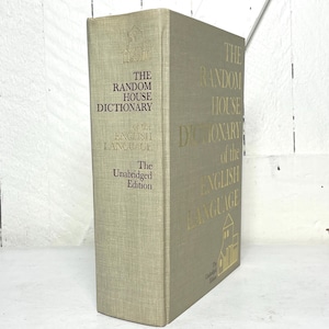 Vintage Random House Dictionary copyright 1966 wonderful condition | Huge Mid Century Dictionary   12.5 x 9.5  at Kate’s Vintage Market