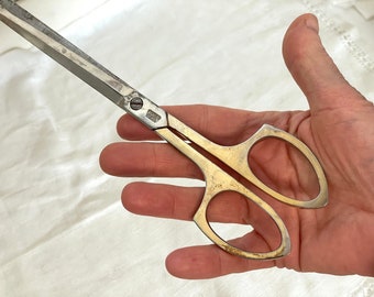 Vintage scissors | antique shears | Antique silver and brass scissors | Old sewing scissors