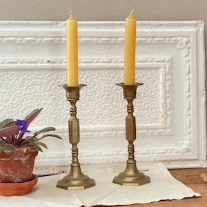 Candle stick holders | Antique brass candle holders | Vintage brass candle sticks holders |