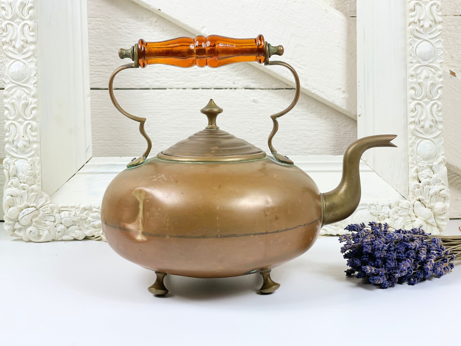Antique Copper Teapot Copper Tea Kettle Etsy