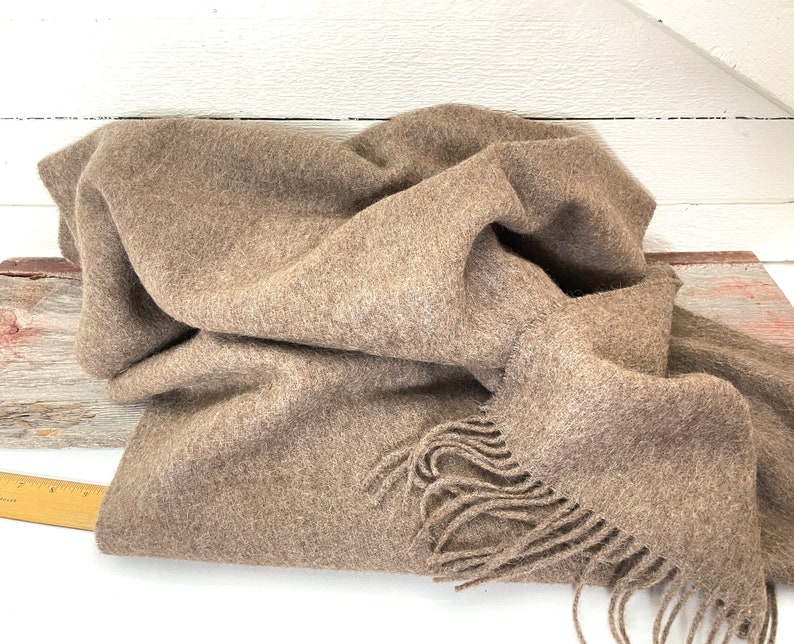 Alpaca scarf Alpaca shawl Alpaca and wool shawl in like new condition 79 x 25 inches image 9