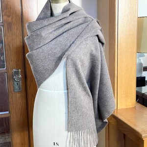 Alpaca scarf Alpaca shawl Alpaca and wool shawl in like new condition 79 x 25 inches image 5