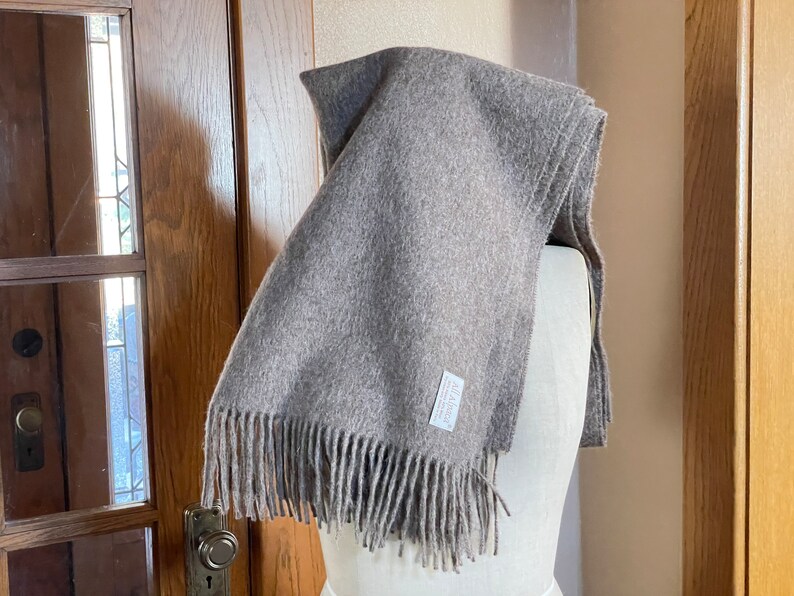 Alpaca scarf Alpaca shawl Alpaca and wool shawl in like new condition 79 x 25 inches image 8