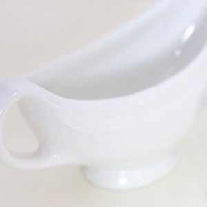 Hall Weiße Keramik Sauciere: Vintage Servierplatte