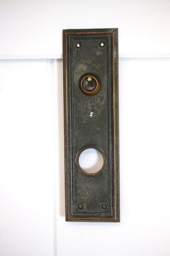 Door Knob Plate Vintage Door Restoration Plate Etsy
