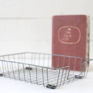 Vintage Metal Wire Office Tray - Kate&#39;s Vintage Market