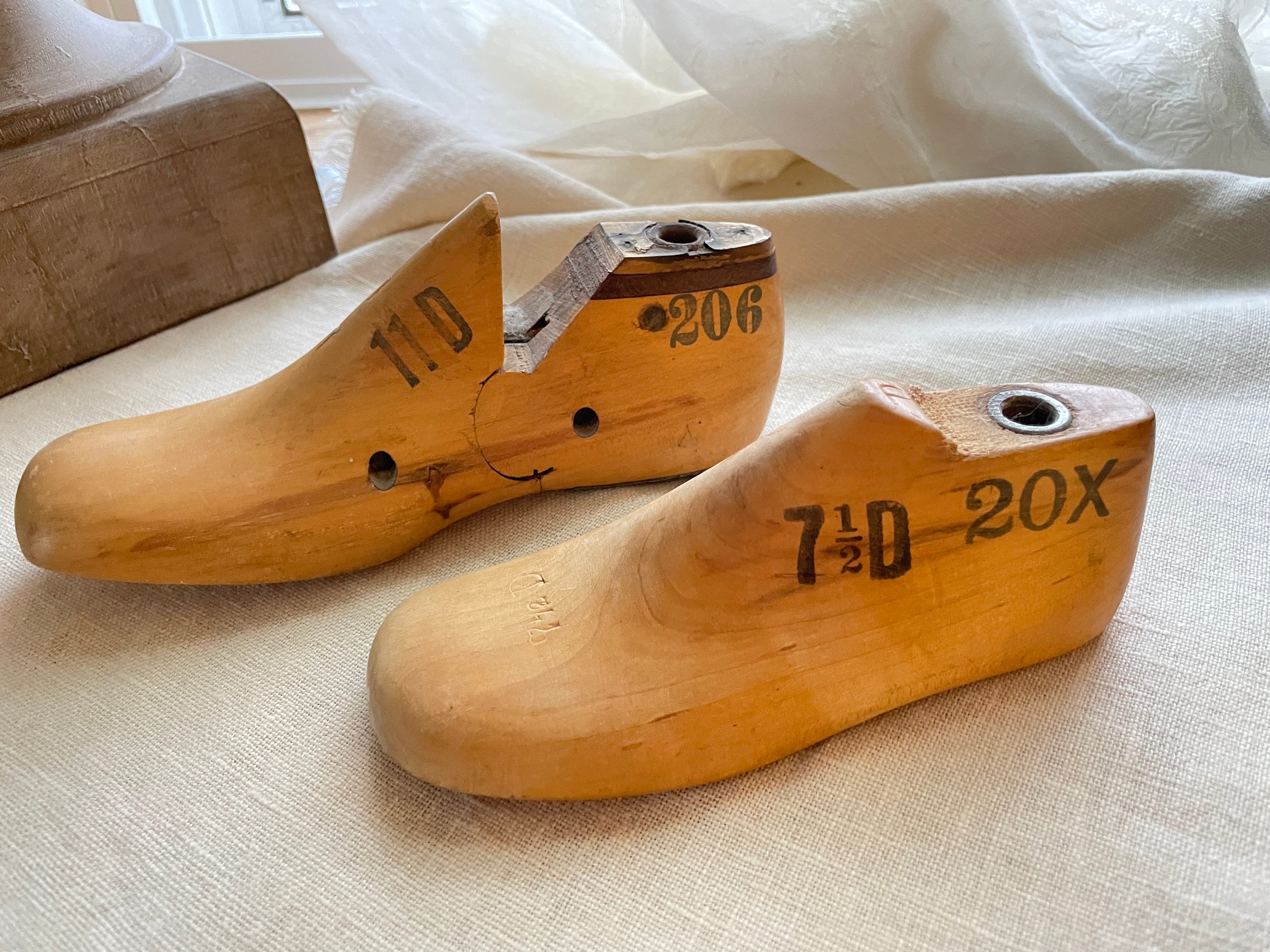ファッション小物 アンティーク木製子供靴型 shoe mold