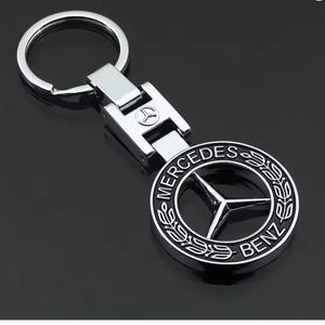 Porte-clés en métal porte-clés de voiture support pendentif pour Mercedes Benz  porte-clés.
