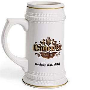 Oktoberfest Stein Mug - Perfect for Beer Lovers, Beer Stein, Gift for Dad, Customized Beer Mug, Festive Beer Tankard