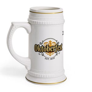 Oktoberfest Stein Mug - 2025 Edition, Beer Lover Gift, Custom Drinkware, Party Essential, German Beer Celebration