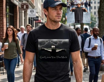 God Loves You Shirt, 100% Ring-Spun Cotton Unisex Christian Tee