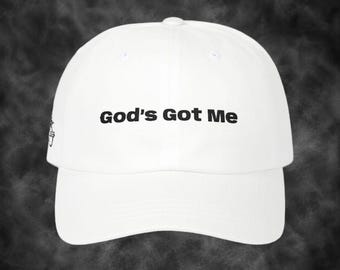 Sinner Saved Christian embroidered God's Got me Classic Dad Cap