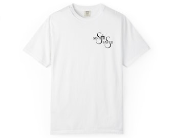Sinner Saved Shirt, 100% Cotton Christian T-Shirt with Relaxed Fit