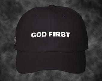 Sinner Saved Christian God First Classic Dad Cap