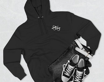 Christian Hoodie, Black 80% Cotton Fleece Blend with A Savior Is Born Graphic