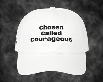 Sinner Saved Christian chosen called courageous Classic Dad Cap