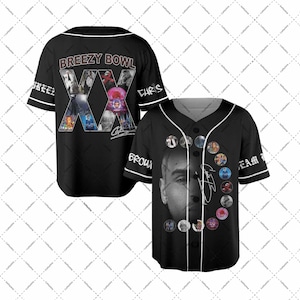 Chris Brown Breezy Bowl XX Baseball Jersey, Chris Brown 2025 Tour Shirt, Breezy Bowl Graphic Tee, Breezy Bowl XX Tour Shirt, Music Y2k Tees