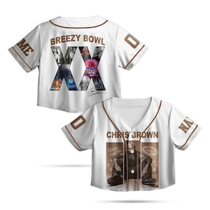 Personalized Chris Brown Breezy Bowl XX Baseball Jersey, Chris Brown Tour Jersey Shirt, Breezy Bowl Baseball Shirt, Chris Brown Graphic Tee
