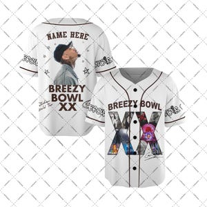 Chris Brown Breezy Bowl XX Baseball Jersey Shirt, Chris Brown 2025 Tour, Breezy Bowl Graphic Tee, Breezy Bowl XX Tour Shirt, Music Y2k Tees