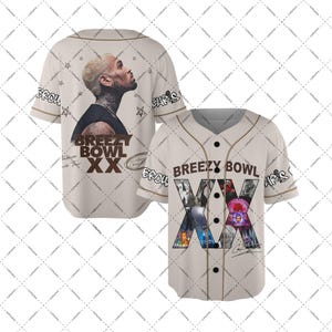 Chris Brown Breezy Bowl Baseball Jersey, Breezy Bowl XX Graphic Tee, Breezy Bowl XX Tour Shirt, Chris Brown 2025 Tour Shirt, Music Y2k Tees