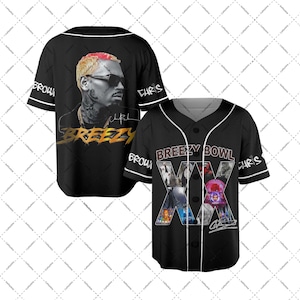 Chris Brown Breezy Bowl Baseball Jersey, Breezy Bowl XX Tour Shirt, Breezy Bowl Tour XX Graphic Tee, Chris Brown 2025 Tour, Music Y2k Tees
