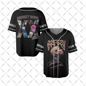 Chris Brown Breezy Bowl XX Baseball Jersey, Chris Brown 2025 Tour Shirt, Breezy Bowl Graphic Tee, Breezy Bowl XX Tour Shirt, Music Y2k Tees