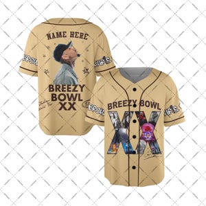 Chris Brown Breezy Bowl XX Baseball Jersey Shirt, Chris Brown 2025 Tour, Breezy Bowl Graphic Tee, Breezy Bowl XX Tour Shirt, Music Y2k Tees