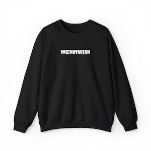 Embroidered &#39;Vagintarian&#39; Sweatshirt, Unisex Crewneck Jumper, Feminist Apparel, Gender Equality Clothing, Unique Gift for Women