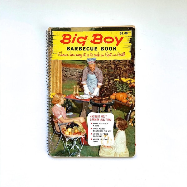 Vintage 1950's Big Boy BBQ Cook Book! Mid Century BBQ!