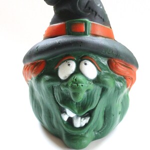 Vintage 1980&#39;s Dan-Dee Products Foam Rubber Witch Head! Super Cool!