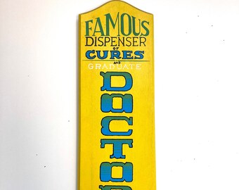 Vintage 1970's Man Cave/Bar Sign! Mid Century Bar/Den Decor!