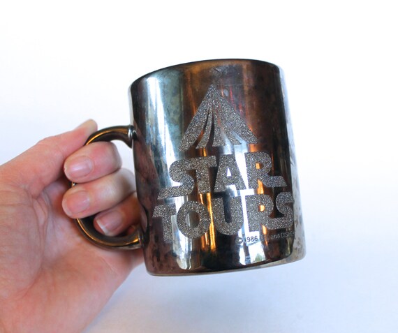 Vintage 1980's Disneyland Star Tours Coffee Mug! Vintage