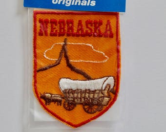 Vintage 1970s Nebraska United States Collection Voyager Originals Souvenir Patch - Unopened, Original Packaging!