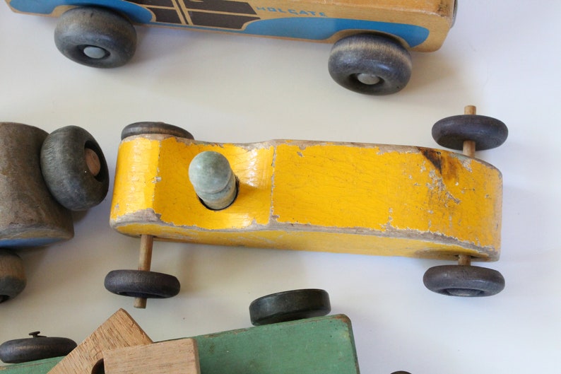 1940s Wooden Race Car and Peg People Toy Lot Antique Wooden - Etsy Canada