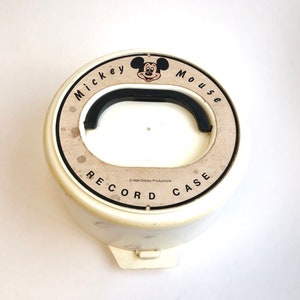 Vintage 1970&#39;s Disney Mickey Mouse 45 Record Carrying Case! Cute!