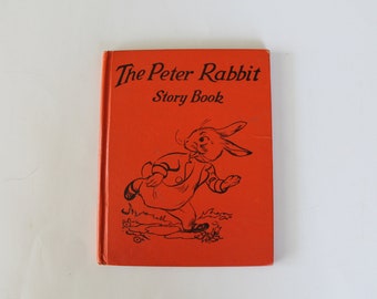 Vintage 1930's "The Peter Rabbit Story Book" by Bess Goe Willis | Cute Color Illustrations