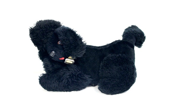 Vintage 1960 s 70 s Black Poodle Plush Novelty AM Radio Etsy Canada