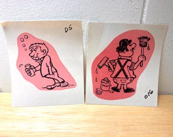 Vintage 1960’s Printing Decals! Lot of 2!