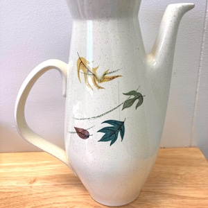 Vintage Creamer 1950s Franciscan Ware Fern Dell Pattern-Speckled Ceramic!
